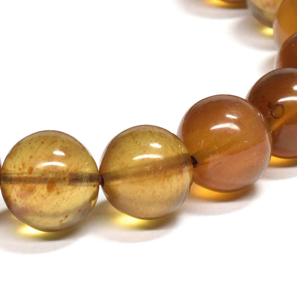 [鑑別付]スマトラ アンバー ブレスレット 10-10.5mm #RJ223