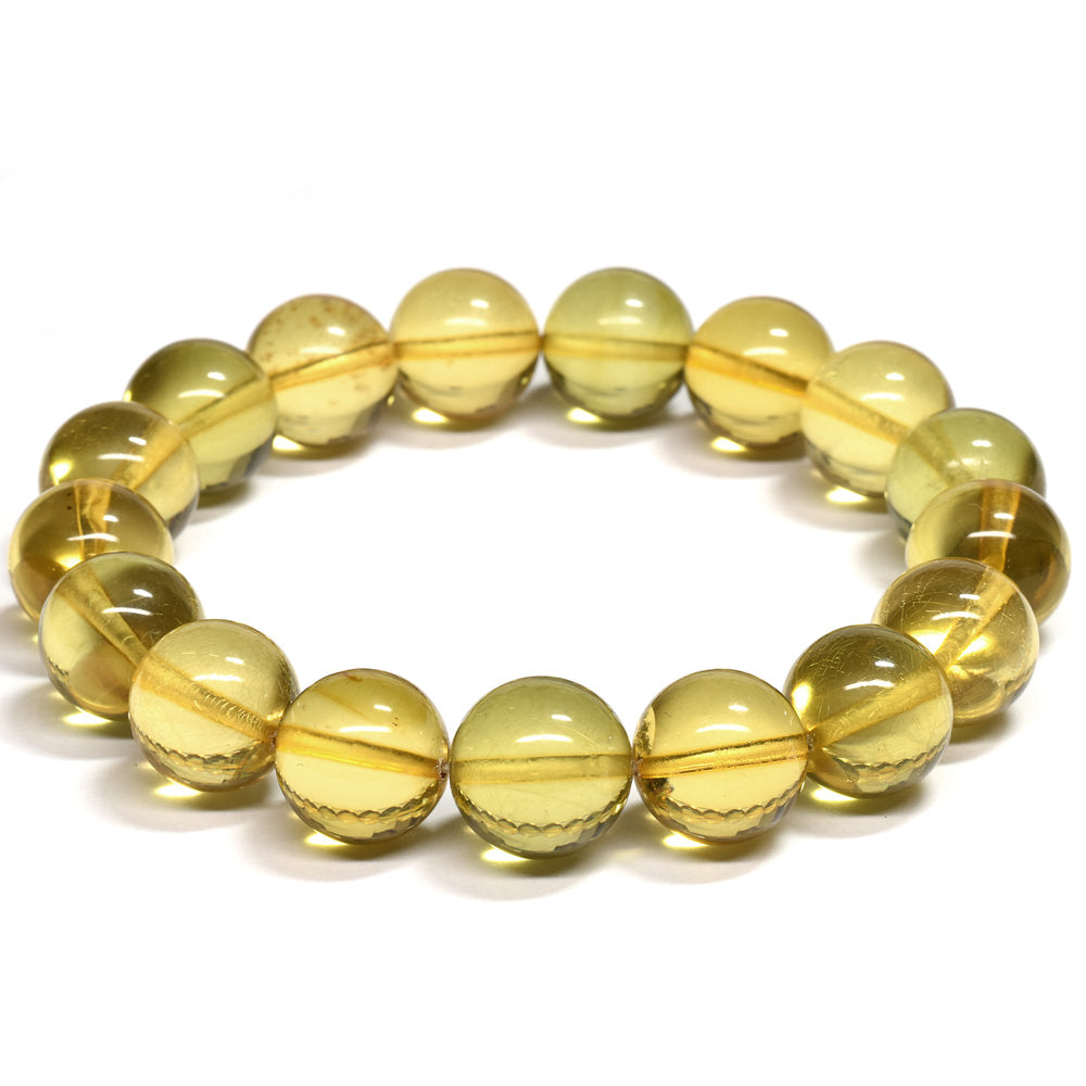 [鑑別付]リトアニア アンバー ブレスレット 11.5-12mm #RJ224