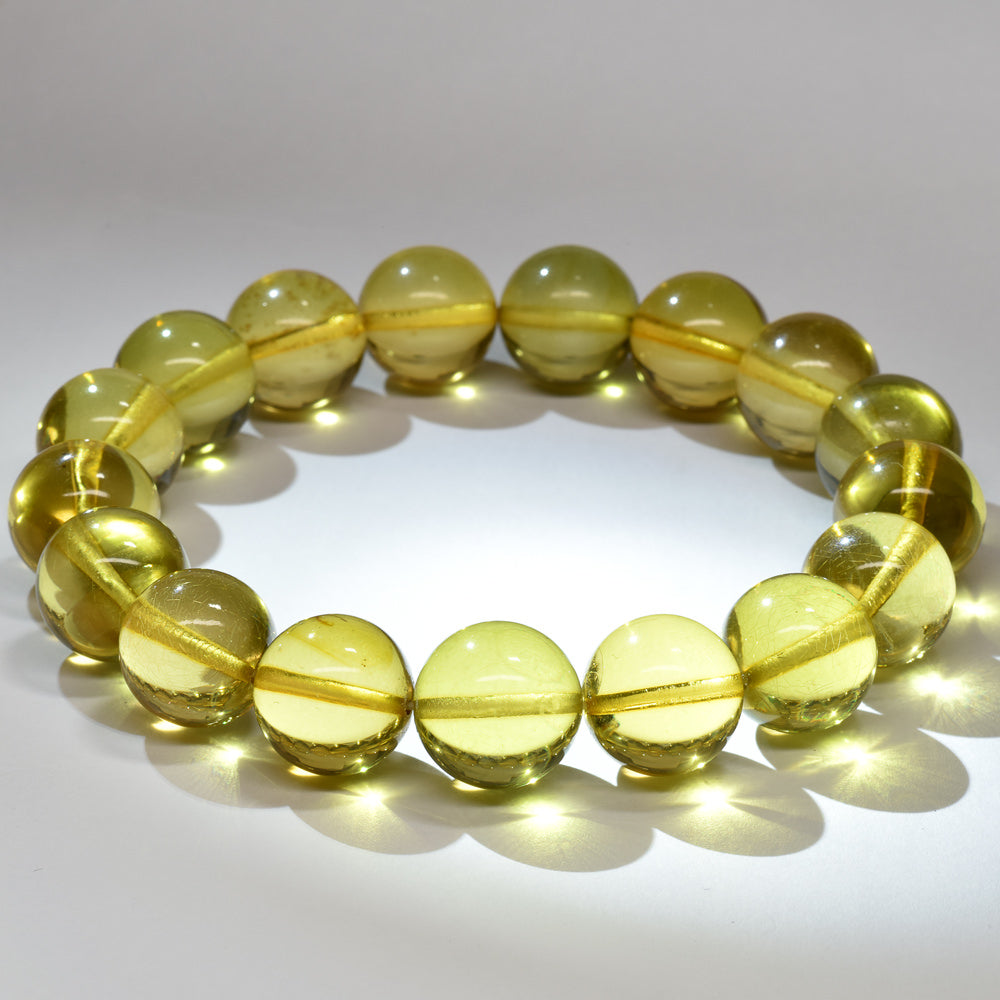 [鑑別付]リトアニア アンバー ブレスレット 11.5-12mm #RJ224