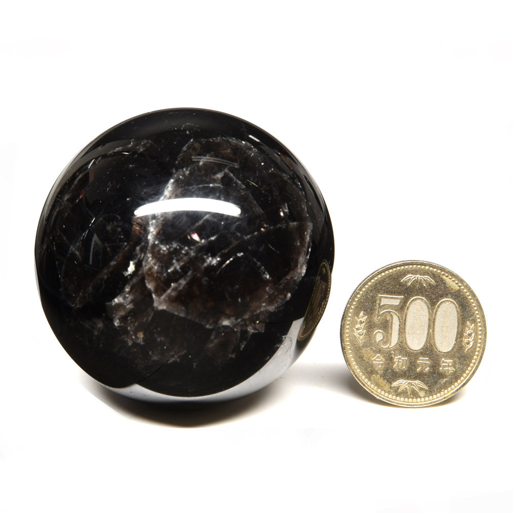 [鑑別付]スターモリオン 丸玉 53.8mm #RJ228