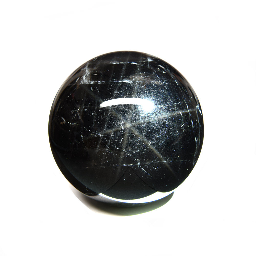 [鑑別付]スターモリオン 丸玉 53.5mm #RJ229