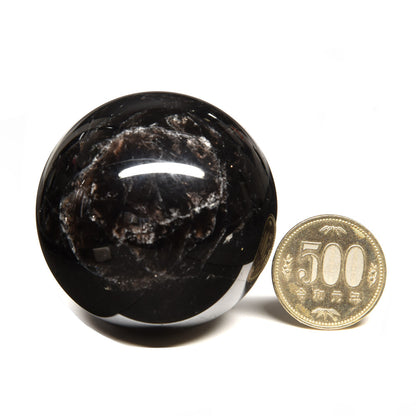 [鑑別付]スターモリオン 丸玉 54.8mm #RJ231