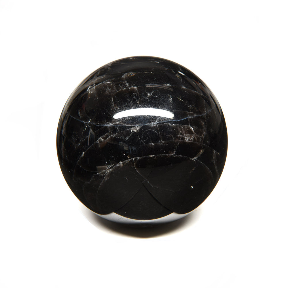 [鑑別付]モリオン 丸玉 52.2mm #RJ232