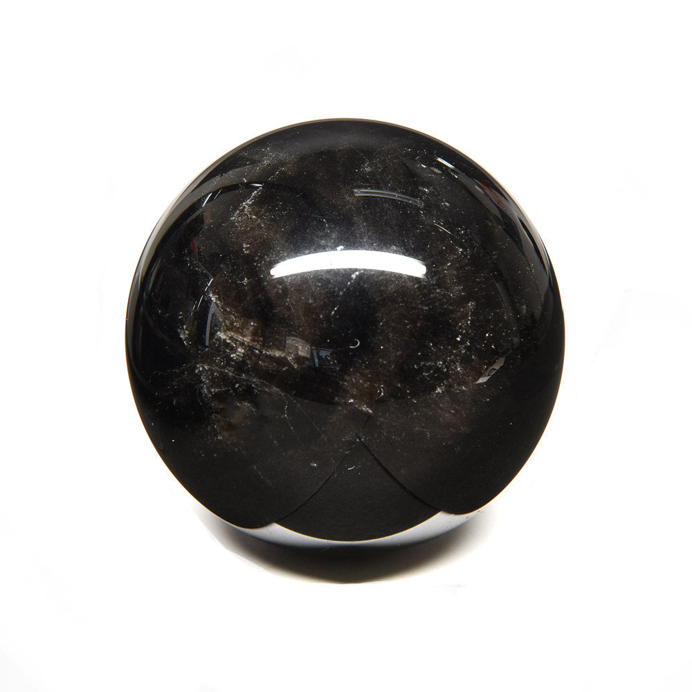 [鑑別付]モリオン 丸玉 55.5mm #RJ233