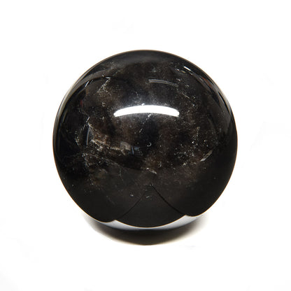 [鑑別付]モリオン 丸玉 55.5mm #RJ233