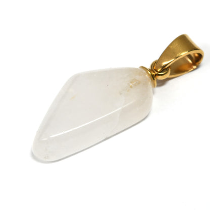 奈良県産 飛鳥桜水晶 ペンダントトップ 24x8.5x4.5mm #RJ237