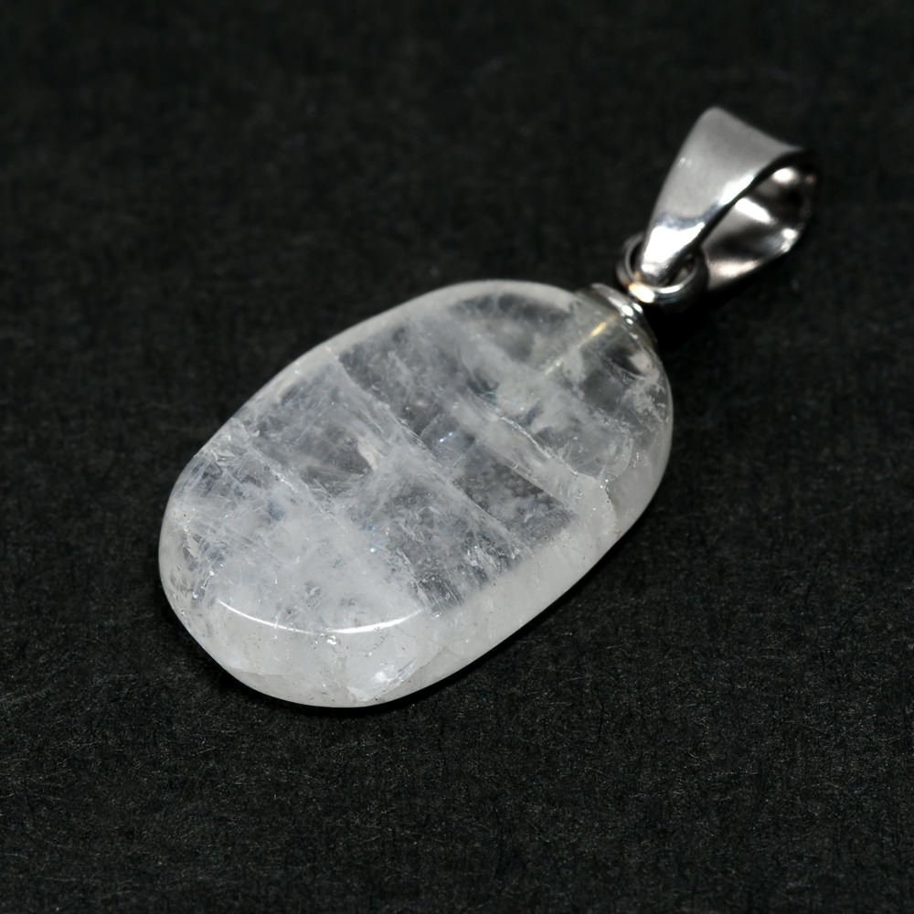 奈良県産 飛鳥桜水晶 ペンダントトップ 22x9.5x5.5mm #RJ238