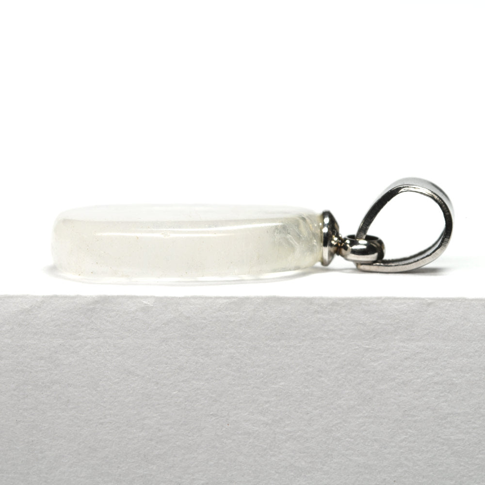 奈良県産 飛鳥桜水晶 ペンダントトップ 22x9.5x5.5mm #RJ238