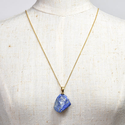 ラピスラズリ 原石ペンダントトップ 19.3x16.1x7.3mm #RJ281