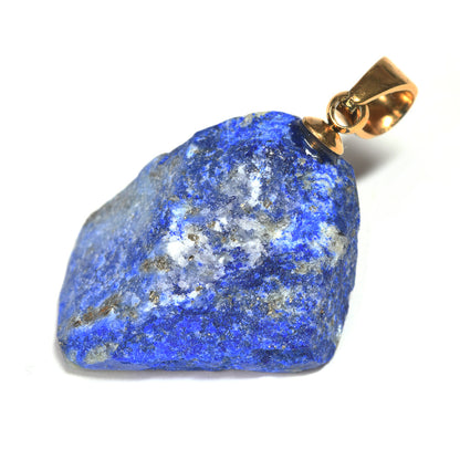 ラピスラズリ 原石ペンダントトップ 19.3x16.1x7.3mm #RJ281