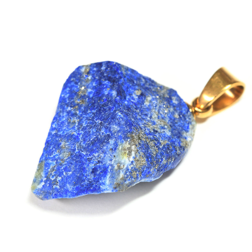 ラピスラズリ 原石ペンダントトップ 19.3x16.1x7.3mm #RJ281