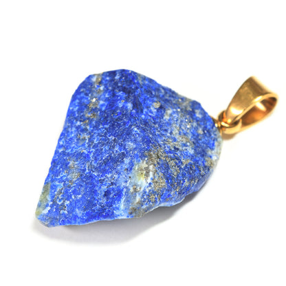 ラピスラズリ 原石ペンダントトップ 19.3x16.1x7.3mm #RJ281