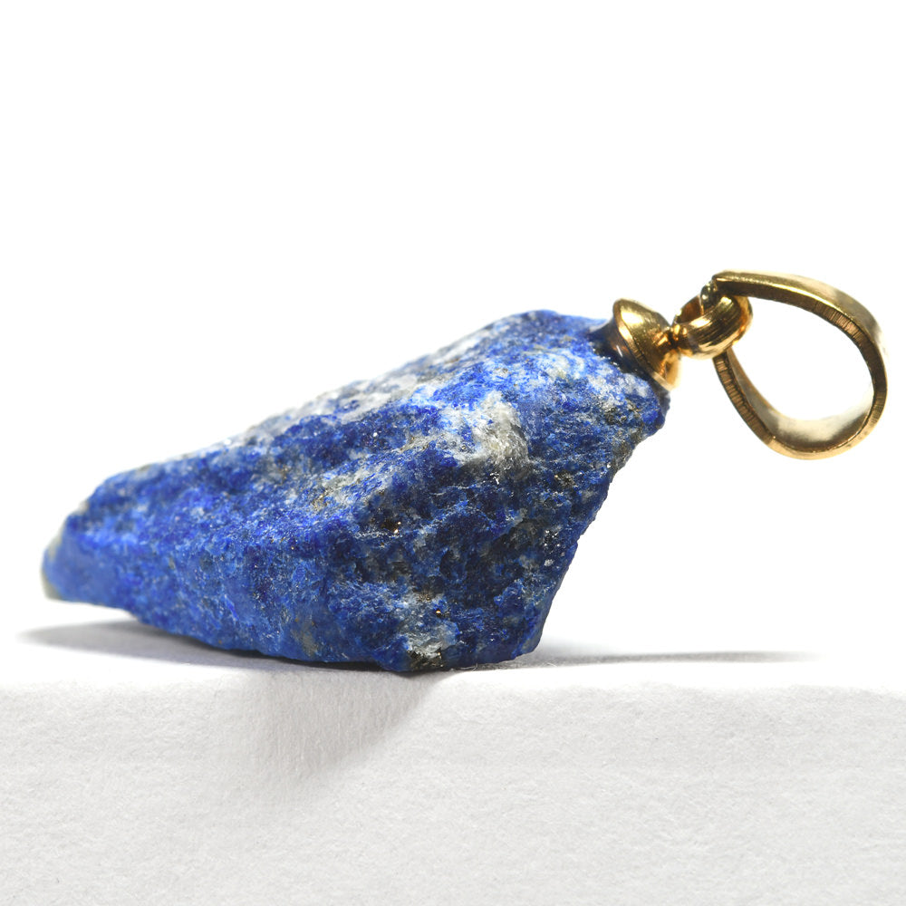 ラピスラズリ 原石ペンダントトップ 19.3x16.1x7.3mm #RJ281