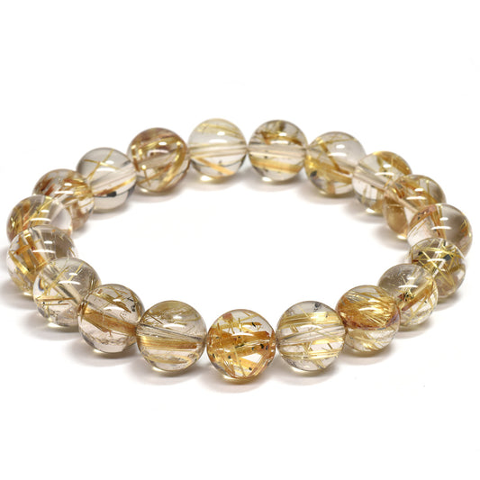 タイチンルチルクォーツ ブレスレット 10-10.5mm #RK004