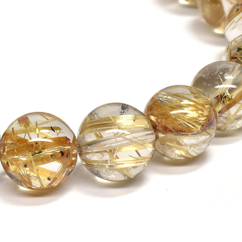 タイチンルチルクォーツ ブレスレット 10-10.5mm #RK004