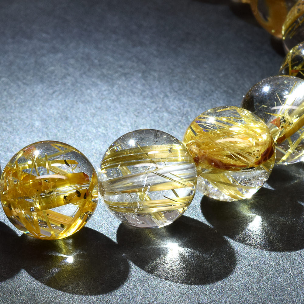 タイチンルチルクォーツ ブレスレット 10-10.5mm #RK004