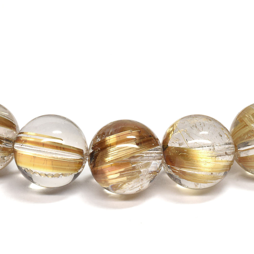 タイチンルチルクォーツ ブレスレット 9mm #RK005