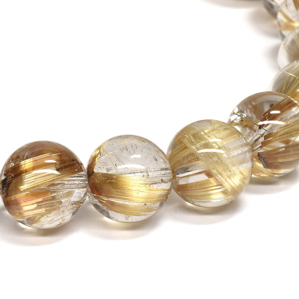 タイチンルチルクォーツ ブレスレット 9mm #RK005