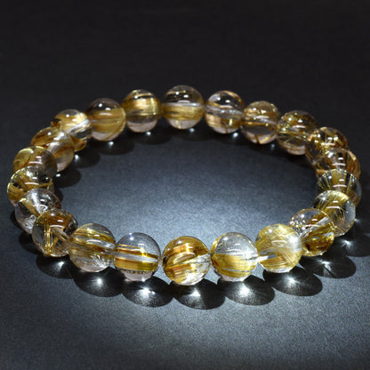 タイチンルチルクォーツ ブレスレット 9mm #RK005