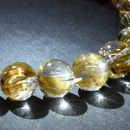 タイチンルチルクォーツ ブレスレット 9mm #RK005