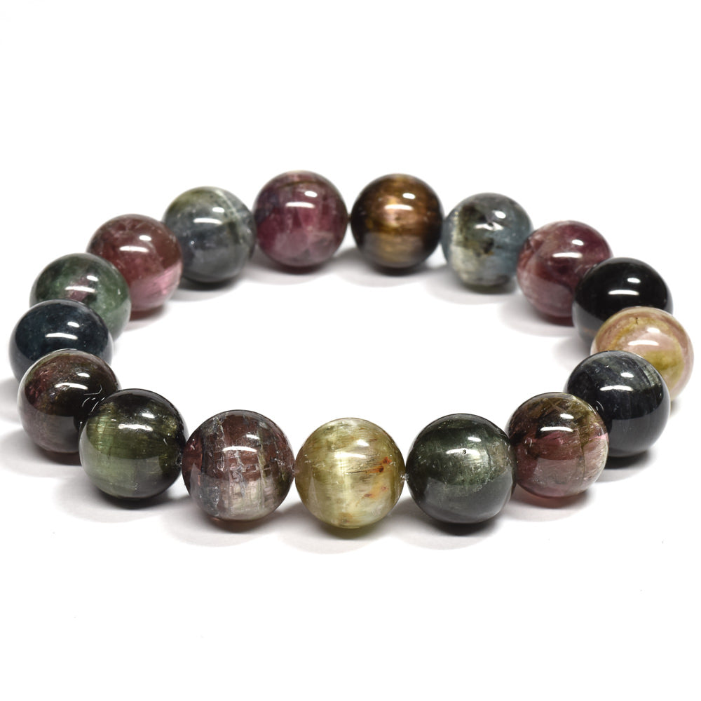 キャッツアイトルマリン ブレスレット 11.5mm #RK012