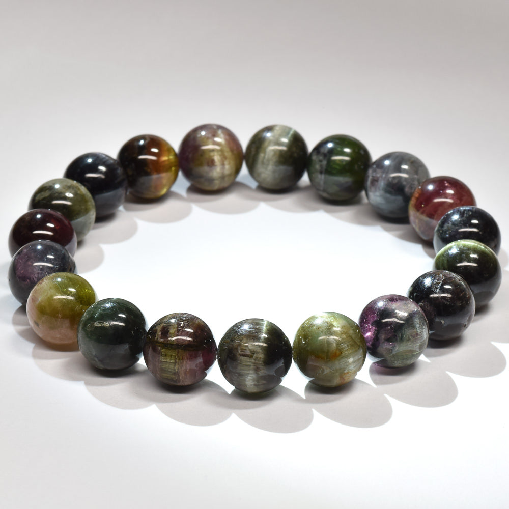 キャッツアイトルマリン ブレスレット 10mm #RK014