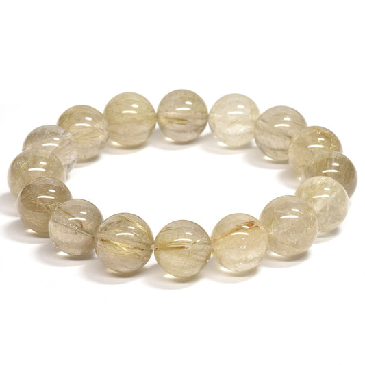 ゴールドルチルクォーツ ブレスレット 13.5mm #RK022