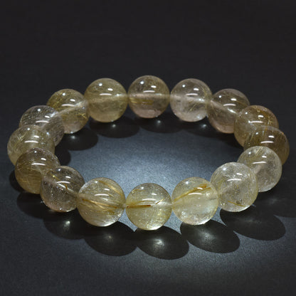 ゴールドルチルクォーツ ブレスレット 13.5mm #RK022