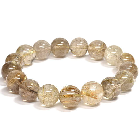 ゴールドルチルクォーツ ブレスレット 13mm #RK023