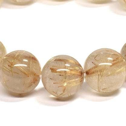 ゴールドルチルクォーツ ブレスレット 13.5mm #RK024