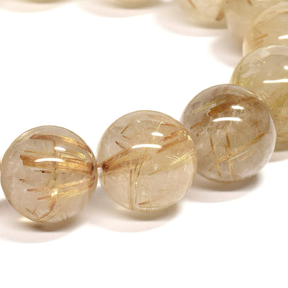 ゴールドルチルクォーツ ブレスレット 13.5mm #RK024