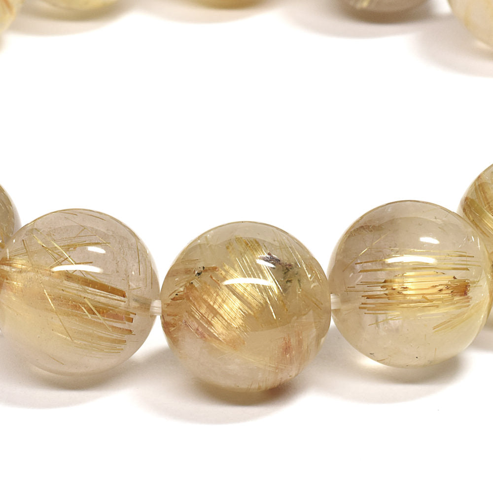 ゴールドルチルクォーツ ブレスレット 13-13.5mm #RK025