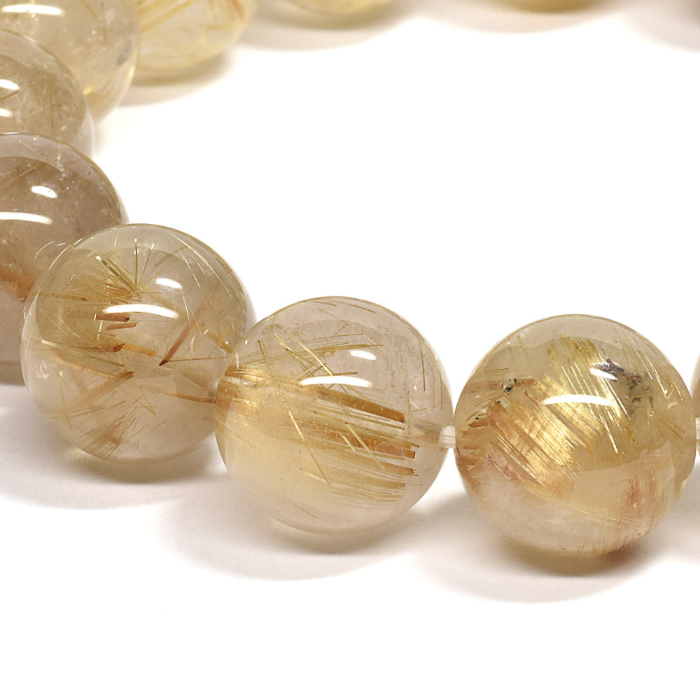 ゴールドルチルクォーツ ブレスレット 13-13.5mm #RK025