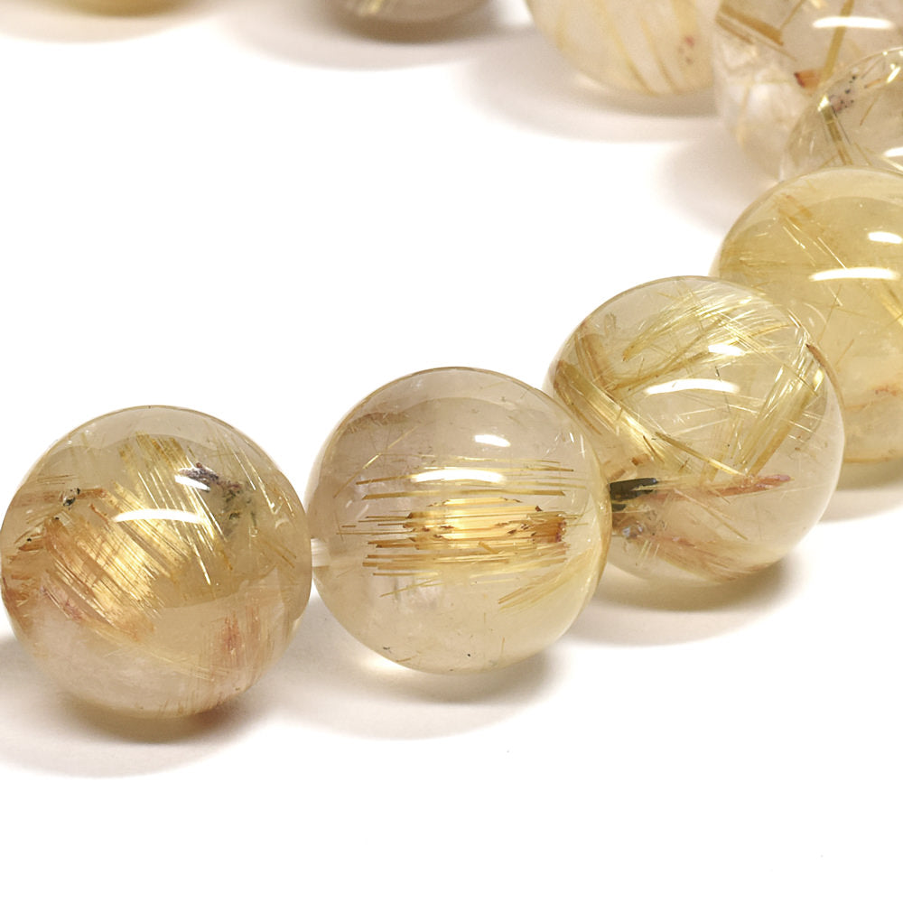 ゴールドルチルクォーツ ブレスレット 13-13.5mm #RK025