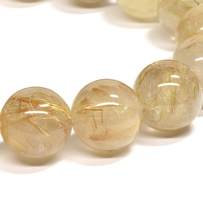 ゴールドルチルクォーツ ブレスレット 13.5mm #RK026