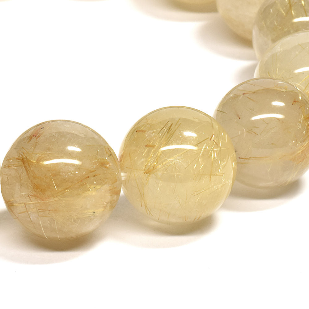 ゴールドルチルクォーツ ブレスレット 14-14.5mm #RK027