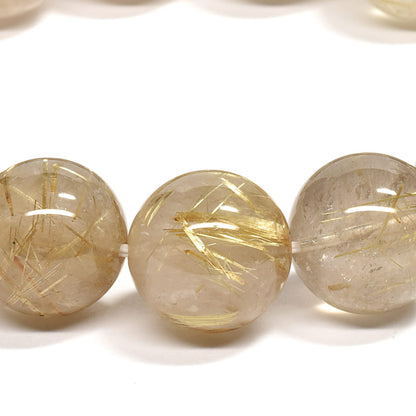 ゴールドルチルクォーツ ブレスレット 15mm #RK028