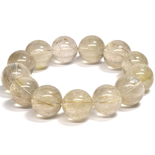 ゴールドルチルクォーツ ブレスレット 17.5mm #RK029