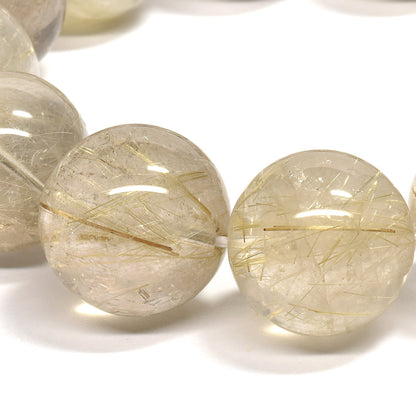 ゴールドルチルクォーツ ブレスレット 17.5mm #RK029