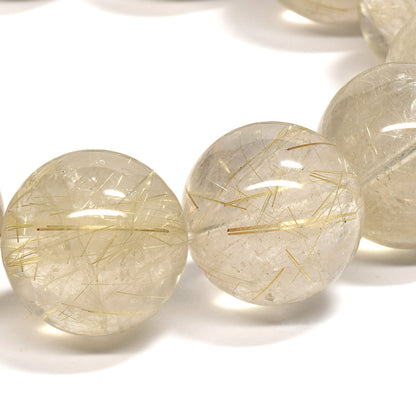 ゴールドルチルクォーツ ブレスレット 17.5mm #RK029