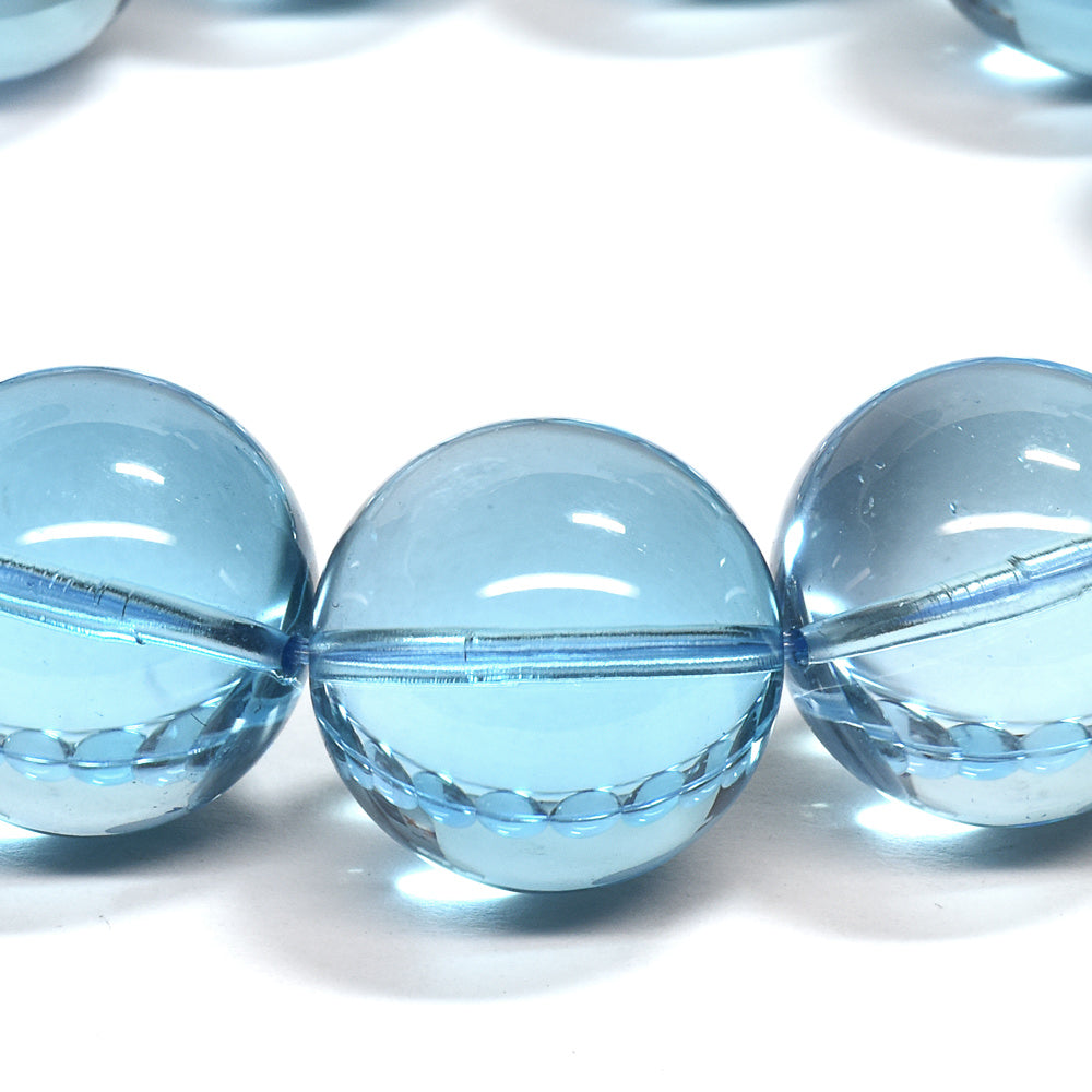 [大玉]スイスブルートパーズ ブレスレット 18.5mm #RK086