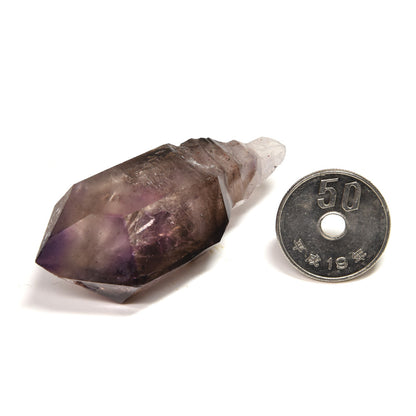 ジンバブエ産アメジストエレスチャル 原石 54.8x24x30.2mm #RK108