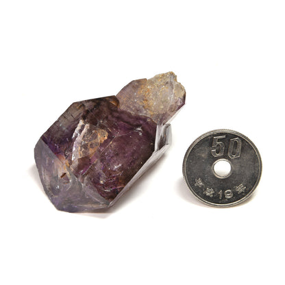 ジンバブエ産アメジストエレスチャル 原石 47.3x30x28.8mm #RK109