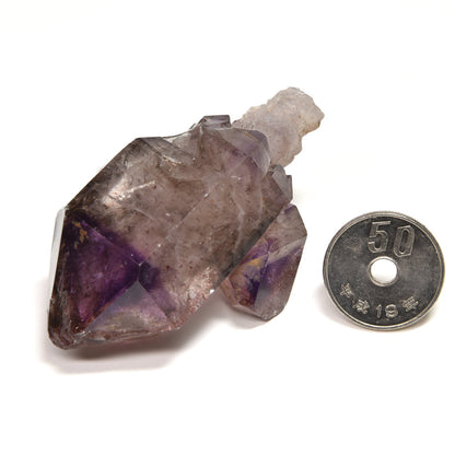 ジンバブエ産アメジストエレスチャル 原石 61x41x25.7mm #RK111