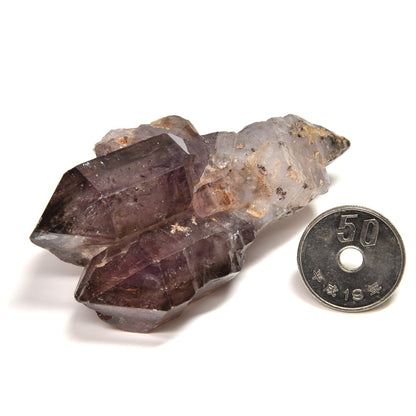 ジンバブエ産アメジストエレスチャル 原石 71x45x32mm #RK113