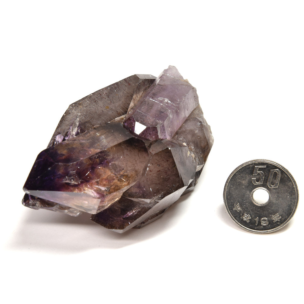 ジンバブエ産アメジストエレスチャル 原石 64.3x39x32mm #RK114