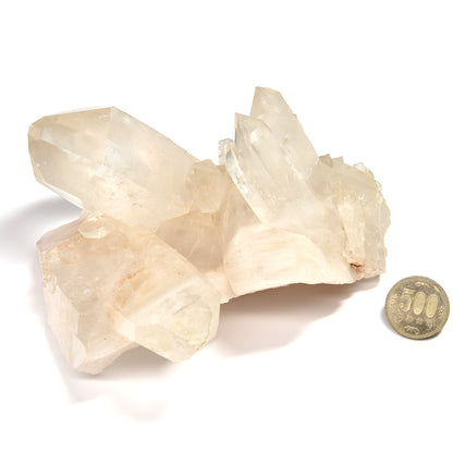 パールヴァティ渓谷産ヒマラヤマニカラン水晶 クラスター 165x140x95mm #RK116