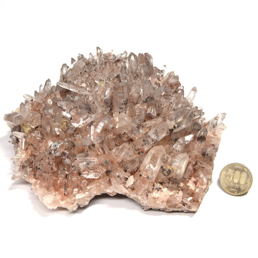 パールヴァティ渓谷産ヒマラヤマニカラン水晶 クラスター 250x250x70mm #RK119