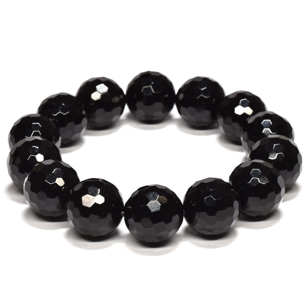 モリオン ミラーボールカットビーズ ブレスレット 15.5-16mm #RK135