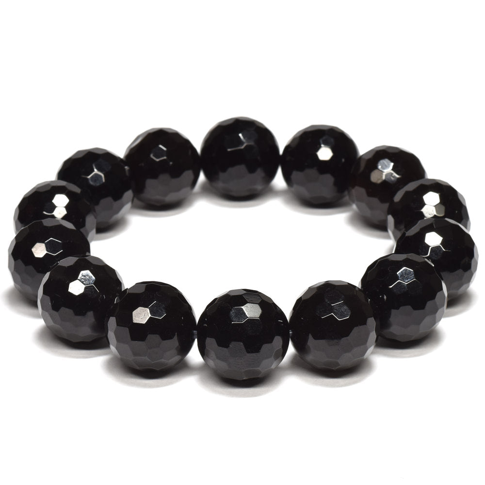 モリオン ミラーボールカットビーズ ブレスレット 15.5-16mm #RK136